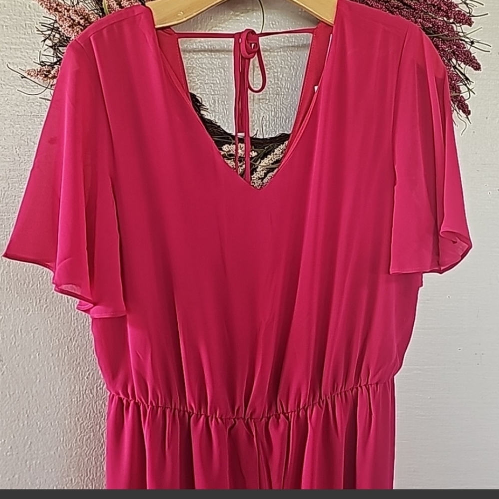Ce Femme Women's Romper Dress Fuchia Size Medium - Picture 4 of 7